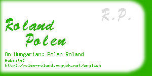 roland polen business card